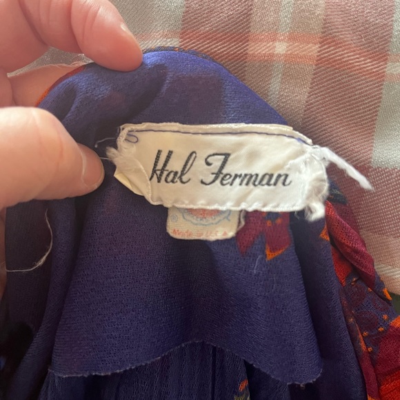 Vintage Hal Ferman Dress Beautiful Poppy Print - Picture 8 of 10